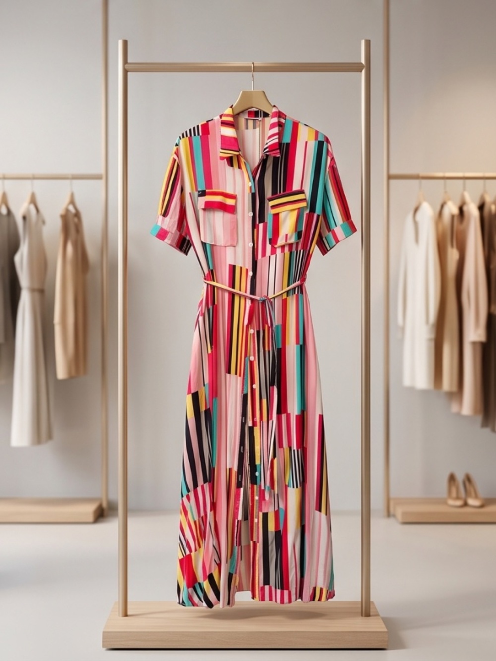 Beautiful Multicolored Maxi Dress